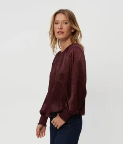 Fabi Hammered Satin Top