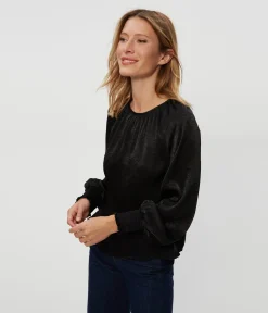 Fabi Hammered Satin Top