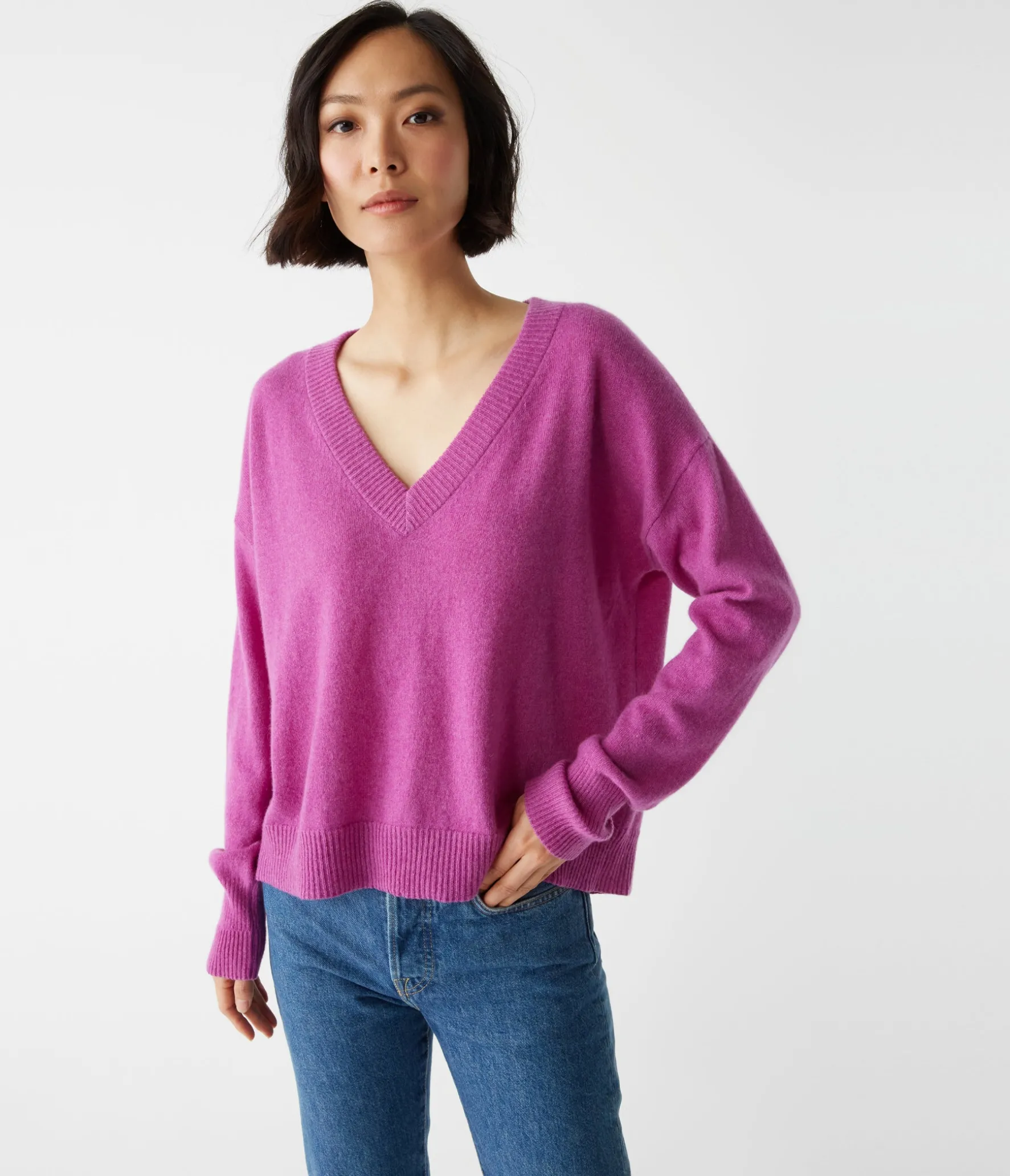Gemma V-Neck Cashmere Sweater