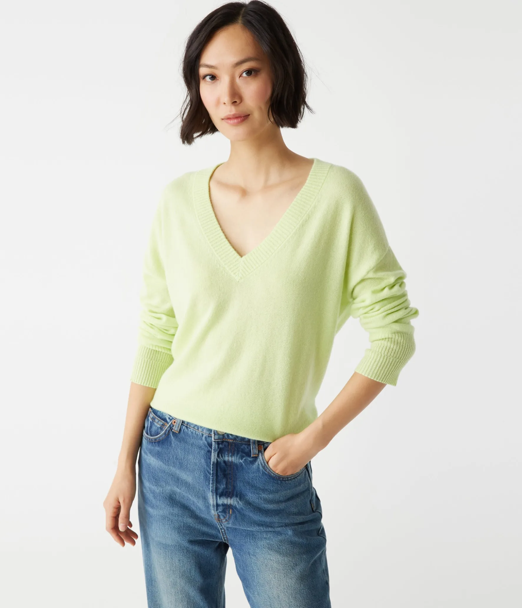 Gemma V-Neck Cashmere Sweater