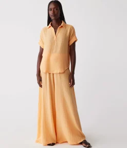 Gigi Gauze Popover Top