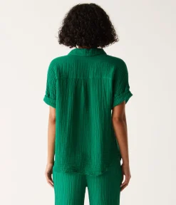 Gigi Gauze Popover Top