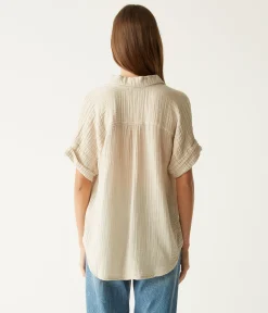 Gigi Gauze Popover Top