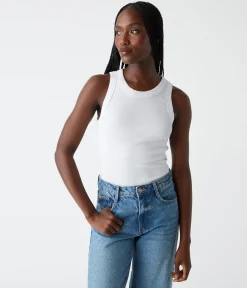 Gina Ribbed Crop Tank