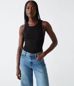 Gina Ribbed Crop Tank