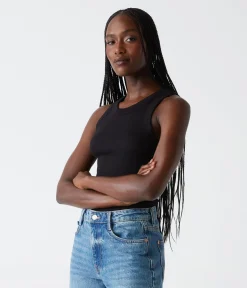 Gina Ribbed Crop Tank