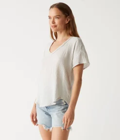 Gretna Fabric Mixed Tee