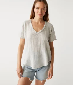 Gretna Fabric Mixed Tee