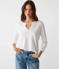 Hailie Rib Mixed Tee