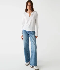 Hailie Rib Mixed Tee
