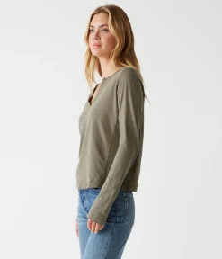 Hailie Rib Mixed Tee