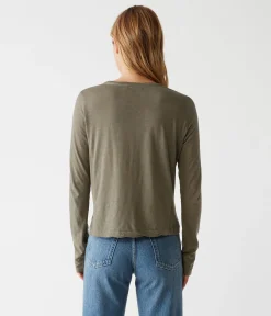 Hailie Rib Mixed Tee