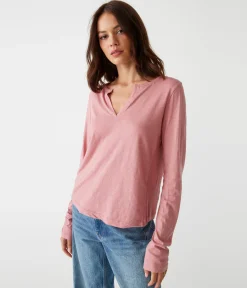 Hailie Rib Mixed Tee