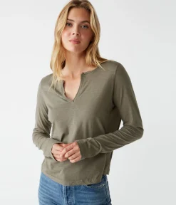 Hailie Rib Mixed Tee