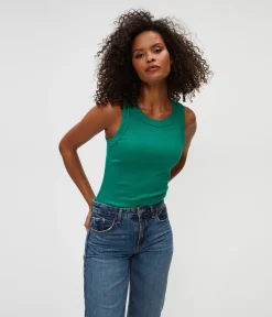 Halley Ribbed Tank with Ruching