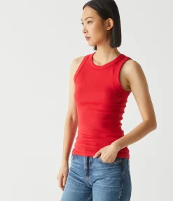 Halley Ribbed Tank with Ruching