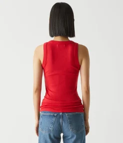 Halley Ribbed Tank with Ruching
