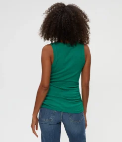 Halley Ribbed Tank with Ruching