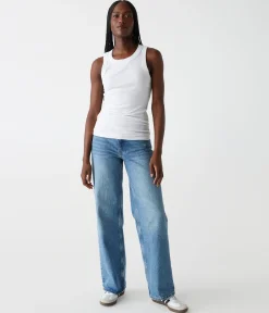 Halley Ribbed Tank with Ruching