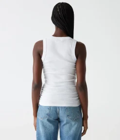 Halley Ribbed Tank with Ruching