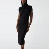Iolanda Power Shoulder Dress