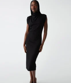 Iolanda Power Shoulder Dress