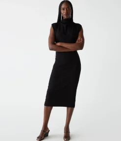 Iolanda Power Shoulder Dress
