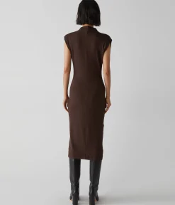 Iolanda Power Shoulder Dress