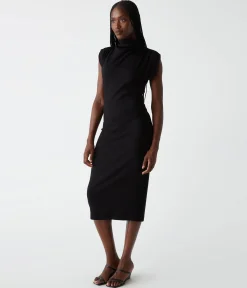 Iolanda Power Shoulder Dress