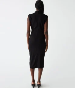 Iolanda Power Shoulder Dress
