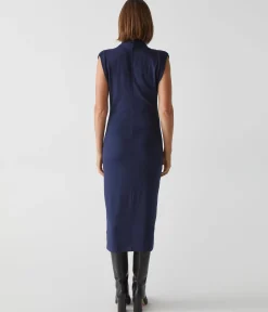 Iolanda Power Shoulder Dress