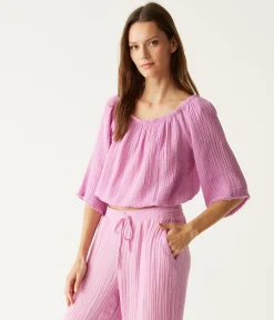 Isabel Convertible Gauze Top