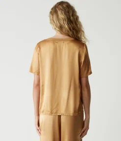 Jodi Satin V-Neck Top