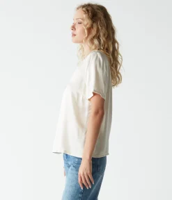 Jodi Satin V-Neck Top