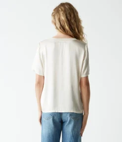 Jodi Satin V-Neck Top