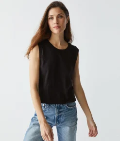 Johnnie Cropped Muscle Tank