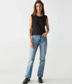 Johnnie Cropped Muscle Tank