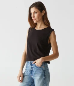 Johnnie Cropped Muscle Tank