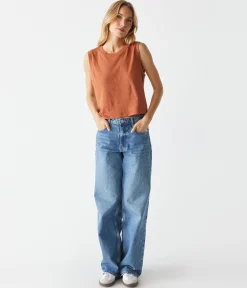Johnnie Cropped Muscle Tank