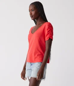 Josie Ruched Sleeve Tee