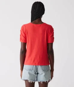 Josie Ruched Sleeve Tee