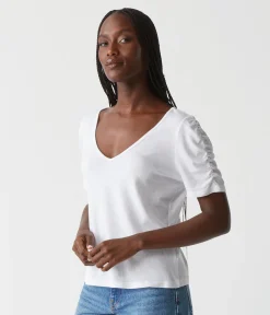 Josie Ruched Sleeve Tee