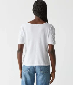 Josie Ruched Sleeve Tee