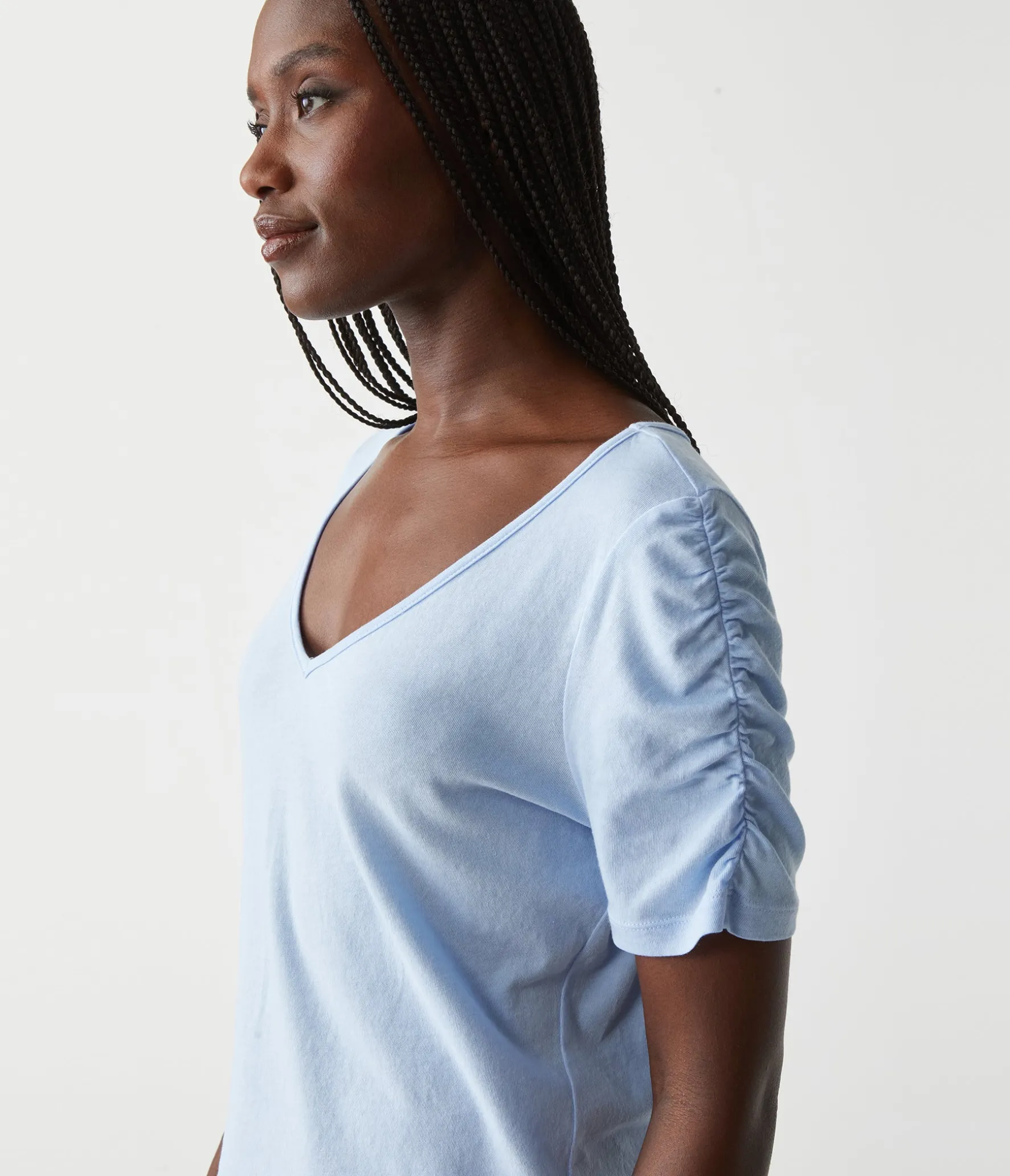 Josie Ruched Sleeve Tee