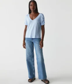Josie Ruched Sleeve Tee
