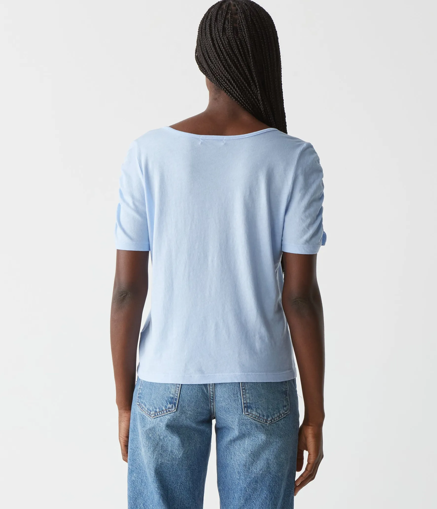 Josie Ruched Sleeve Tee