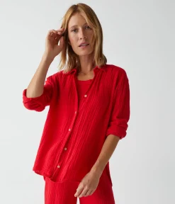 Leo Gauze Button Down Shirt