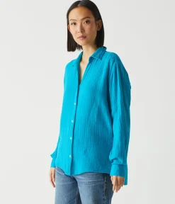 Leo Gauze Button Down Shirt