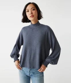 Lila Mock Neck Top