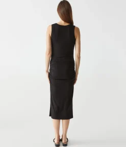 Lori Ribbed V-Neck Dress